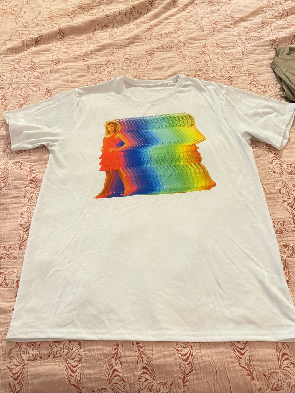 Rainbow Kylie Minogue tee, L